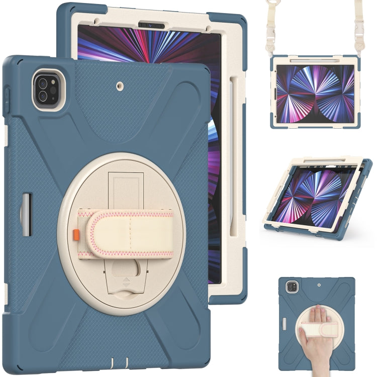 Étui hybride rotatif en silicone pour tablette avec bandoulière, pour iPad Pro 12.9 2022/2021