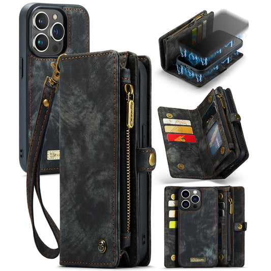 CaseMe-008 leather flip case for iPhone 13 Pro Max with card slots and wallet functionality