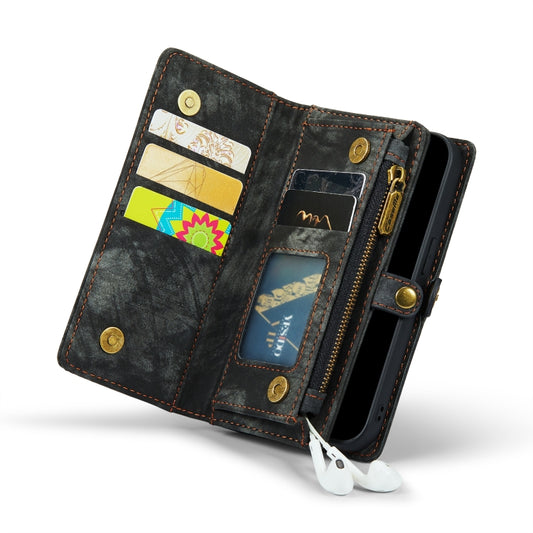 CaseMe iPhone 13 case interior showing card slot storage and organizational compartments
