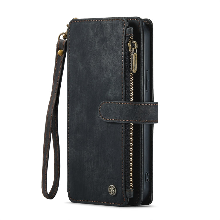 CaseMe-C30 PU + TPU Multifunctional Horizontal Flip Leather Case with Holder & Card Slot & Wallet & Zipper Pocket