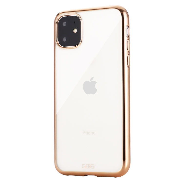 GEBEI Plating TPU Shockproof Protective Case, For iPhone 11, For iPhone 11 Pro, For iPhone 11 Pro Max
