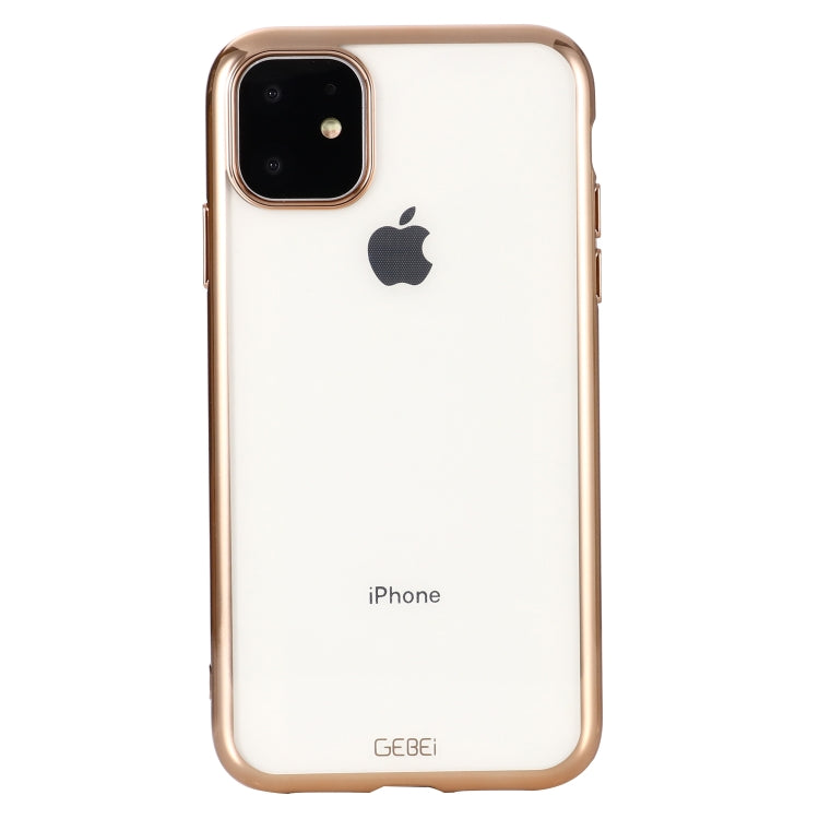 GEBEI Plating TPU Shockproof Protective Case, For iPhone 11, For iPhone 11 Pro, For iPhone 11 Pro Max