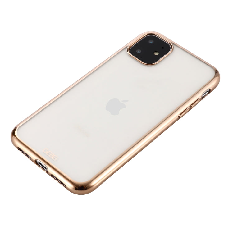 GEBEI Plating TPU Shockproof Protective Case, For iPhone 11, For iPhone 11 Pro, For iPhone 11 Pro Max