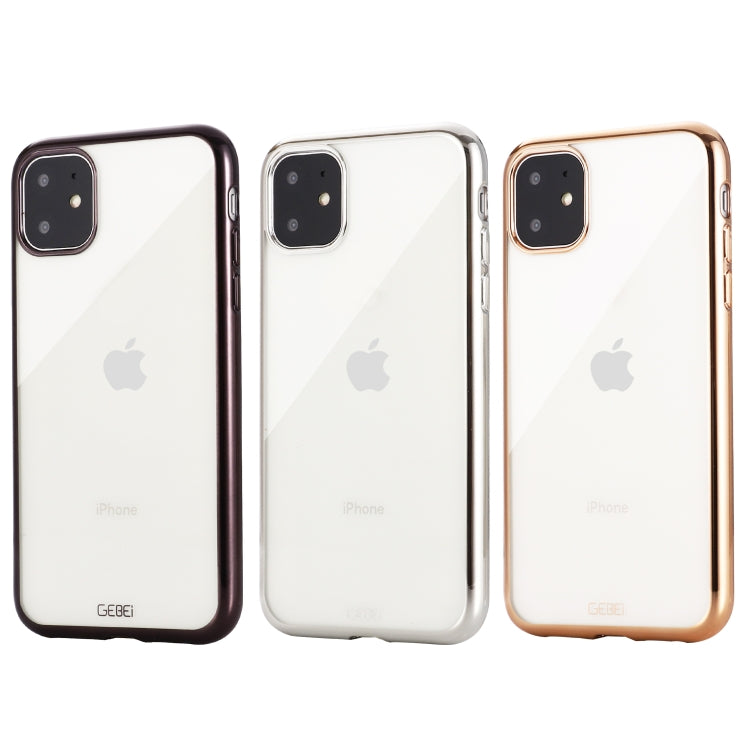 GEBEI Plating TPU Shockproof Protective Case, For iPhone 11, For iPhone 11 Pro, For iPhone 11 Pro Max
