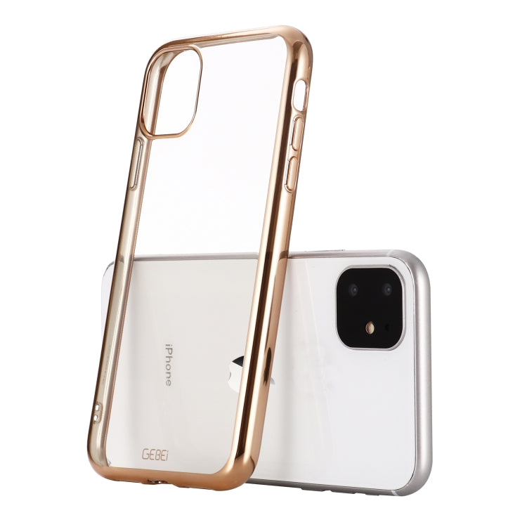 GEBEI Plating TPU Shockproof Protective Case, For iPhone 11, For iPhone 11 Pro, For iPhone 11 Pro Max