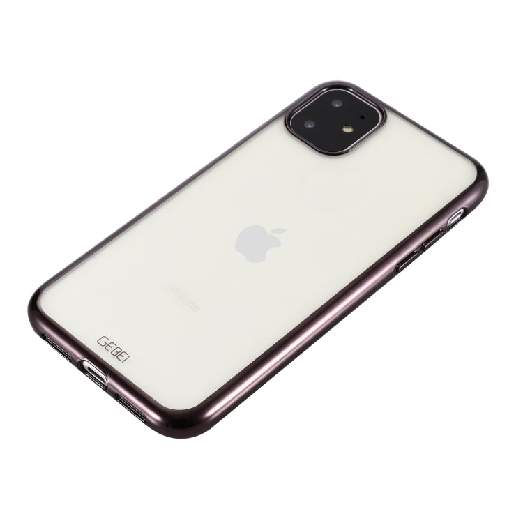 GEBEI Plating TPU Shockproof Protective Case, For iPhone 11, For iPhone 11 Pro, For iPhone 11 Pro Max