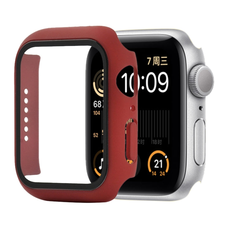 Shockproof PC+Tempered Glass Protective Case with Packed carton, For Apple Watch Series 6 & SE & 5 & 4 44mm