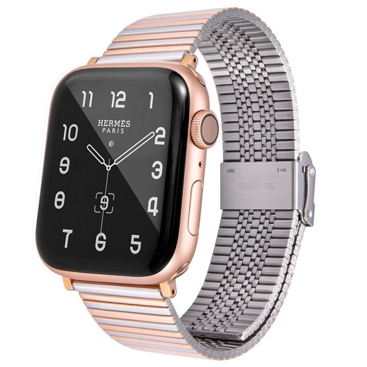 Multi-baht Steel Replacement Watchband For Apple Watch Series, 7 45mm / 6 & SE & 5 & 4 44mm / 3 & 2 & 1 42mm, 7 41mm / 6 & SE & 5 & 4 40mm / 3 & 2 & 1 38mm