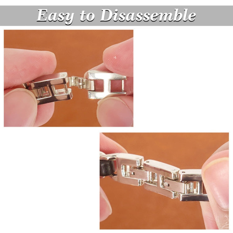 Single Row Metal Replacement Strap Watchband For Apple Watch Series, 7 41mm / 6 & SE & 5 & 4 40mm / 3 & 2 & 1 38mm, 7 45mm / 6 & SE & 5 & 4 44mm / 3 & 2 & 1 42mm