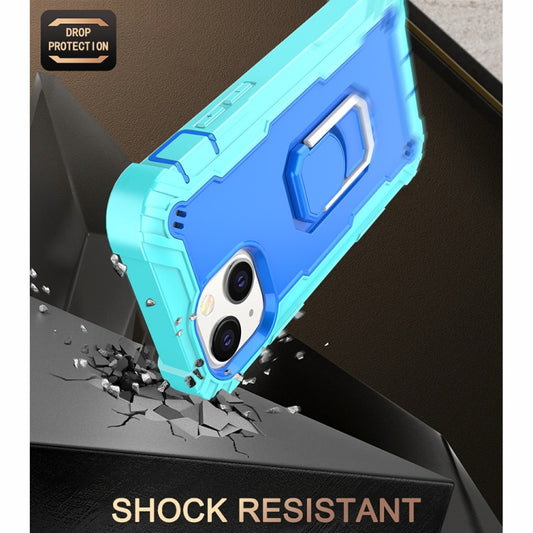 iPhone 13 mini case rotating holder mechanism showcasing 360-degree stand functionality