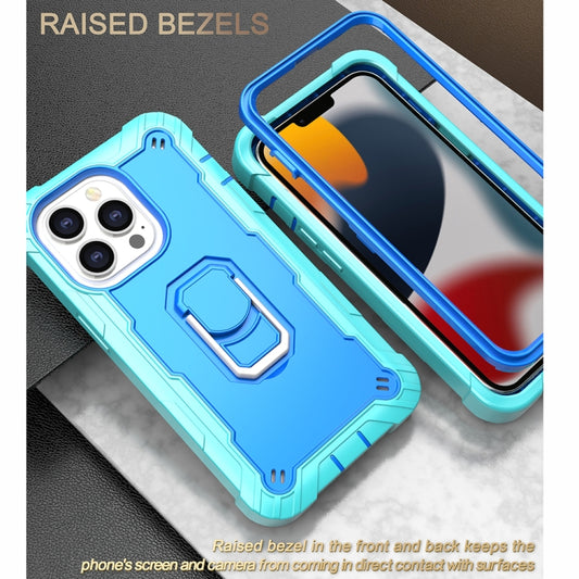 Durable protective case for iPhone 13 Pro Max featuring rotating kickstand design