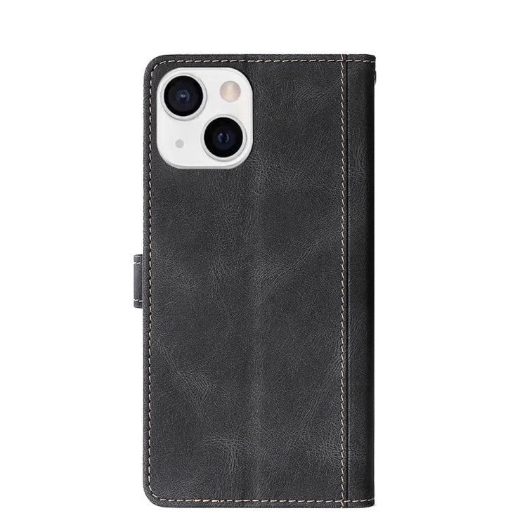 Stitching Skin Feel Magnetic Buckle Horizontal Flip PU Leather Case with Holder & Card Slots & Wallet