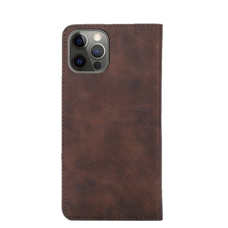 Skin Feel Magnetic Horizontal Flip Leather Case with Holder & Card Slots, For iPhone 13 Pro Max