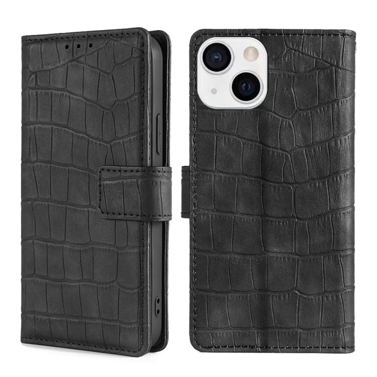 Skin Feel Crocodile Texture Magnetic Clasp Horizontal Flip PU Leather Case with Holder & Card Slots & Wallet, For iPhone 13, For iPhone 13 Pro, For iPhone 13 Pro Max