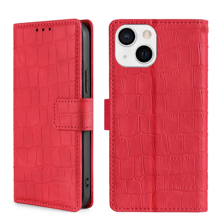 Skin Feel Crocodile Texture Magnetic Clasp Horizontal Flip PU Leather Case with Holder & Card Slots & Wallet, For iPhone 13, For iPhone 13 Pro, For iPhone 13 Pro Max