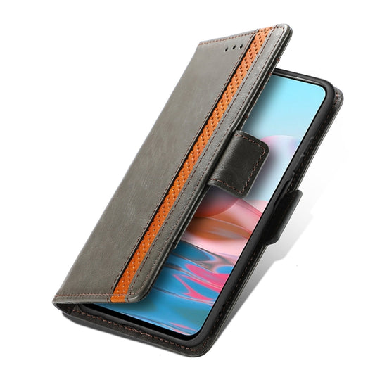 Redmi Note 10 case featuring built-in stand holder and multiple card slots