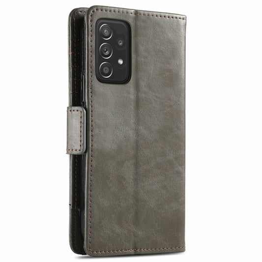 Splicing dual magnetic buckle design with card storage slots on CaseNeo Galaxy phone case