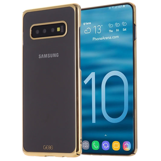 GEBEI shockproof plating PC case for Galaxy S10e, S10, S10+ in sleek protective design