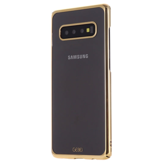 Galaxy S10e protective case with metallic plating and reinforced corners for drop protection