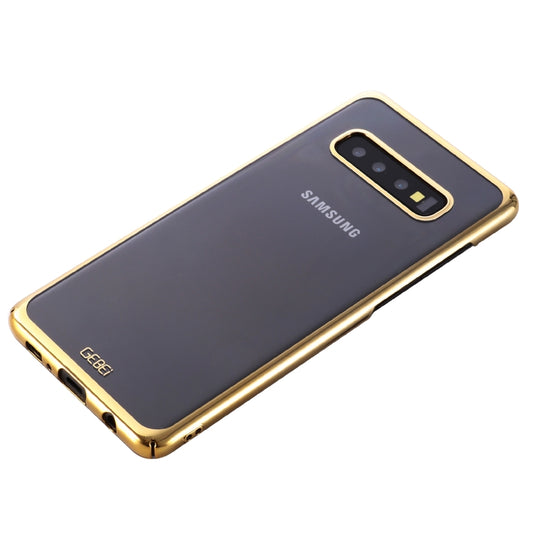 Close-up of GEBEI case corner protection and anti-shock bumper design for Samsung phones