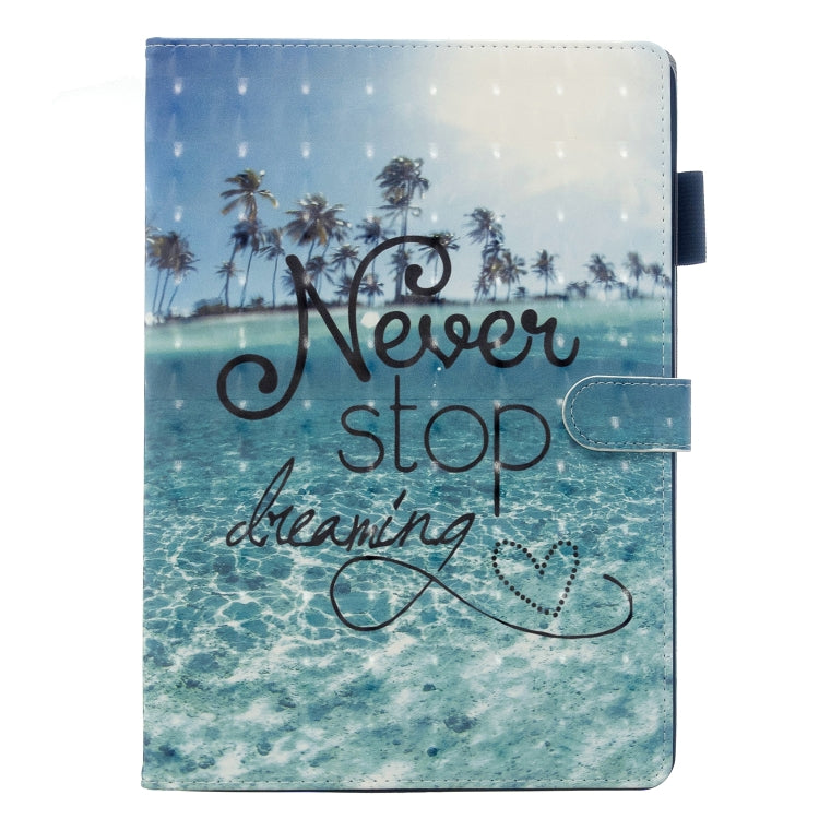 3D Embossing Pattern Horizontal Flip Leather Case with Holder & Card Slots & Wallet, For iPad 10.2
