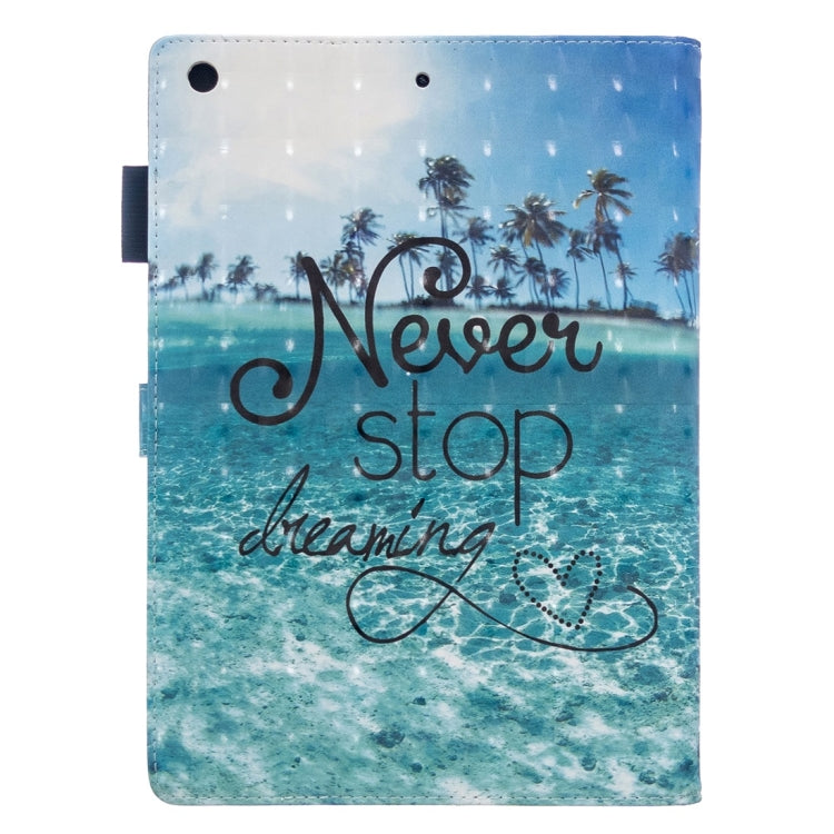 3D Embossing Pattern Horizontal Flip Leather Case with Holder & Card Slots & Wallet, For iPad 10.2