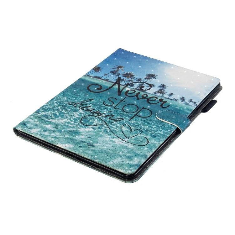 3D Embossing Pattern Horizontal Flip Leather Case with Holder & Card Slots & Wallet, For iPad 10.2
