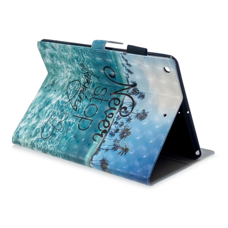 3D Embossing Pattern Horizontal Flip Leather Case with Holder & Card Slots & Wallet, For iPad 10.2