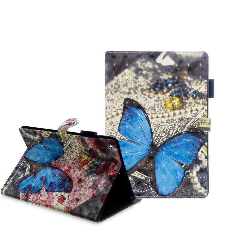 3D Embossing Pattern Horizontal Flip Leather Case with Holder & Card Slots & Wallet, For iPad 10.2