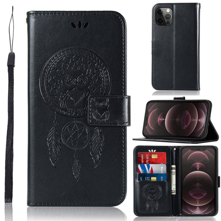 Wind Chime Owl Embossing Pattern Horizontal Flip Leather Case with Holder & Card Slots & Wallet