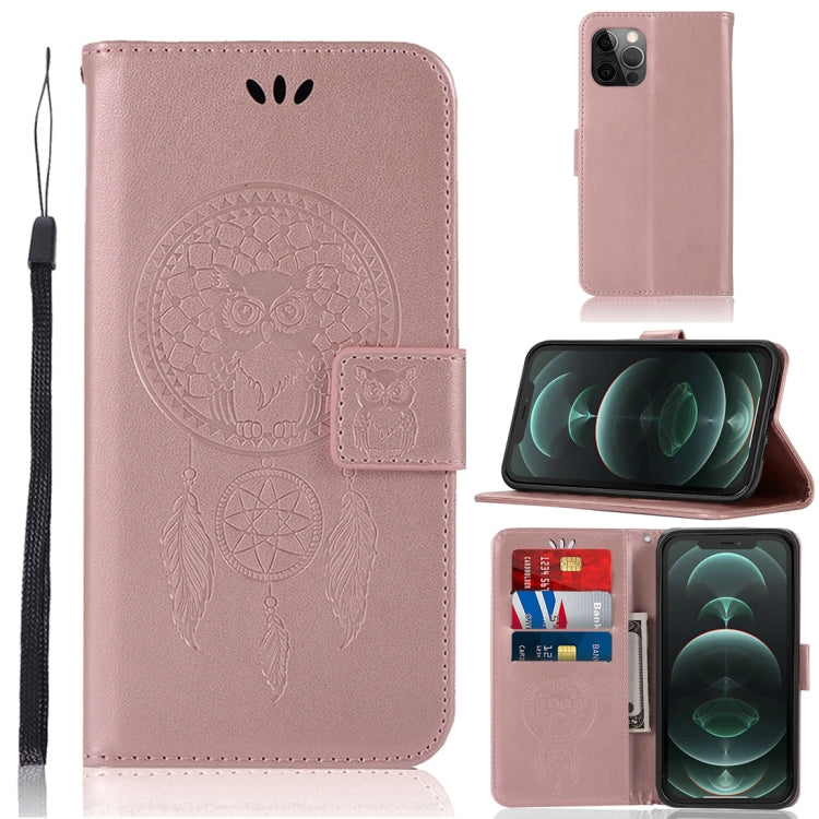 Wind Chime Owl Embossing Pattern Horizontal Flip Leather Case with Holder & Card Slots & Wallet