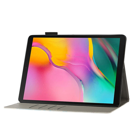 Close-up of embossed texture on durable leather tablet protective cover