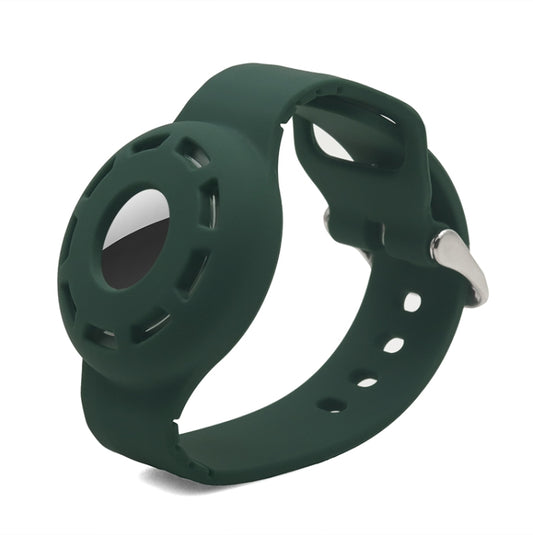 AirTag silicone strap case displaying vibrant color options and durability features