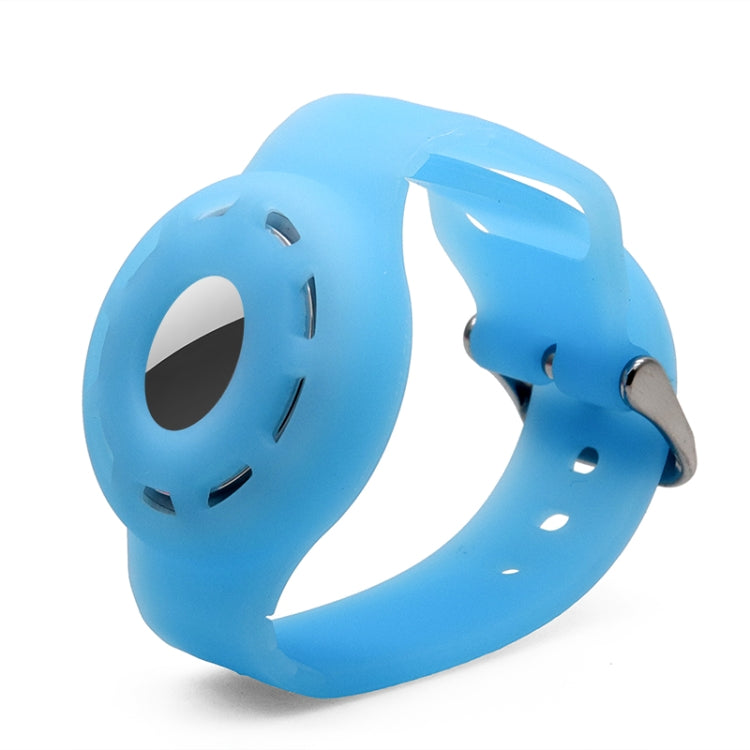 Water-resistant silicone bracelet strap case for Apple AirTag daily wear protection