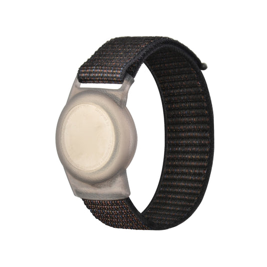 AirTag protection case worn as wristband bracelet strap on wrist