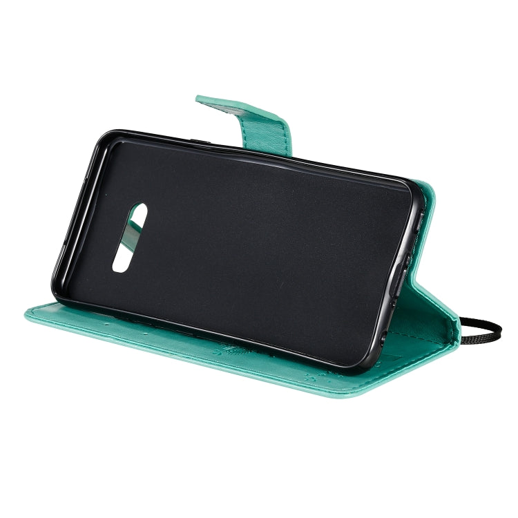 Tree & Cat Pattern Pressed Printing Horizontal Flip PU Leather Case with Holder & Card Slots & Wallet & Lanyard, For LG G8X, For Xiaomi Redmi 8A