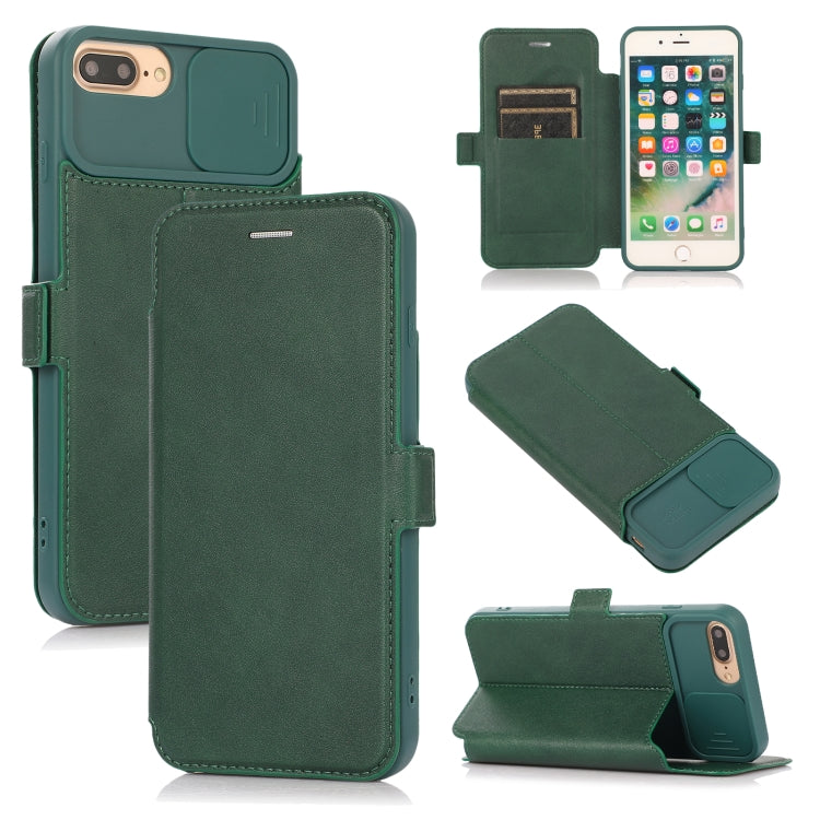 Push Window Double Buckle PU + Silicone Horizontal Flip Leather Case with Holder & Card Slot