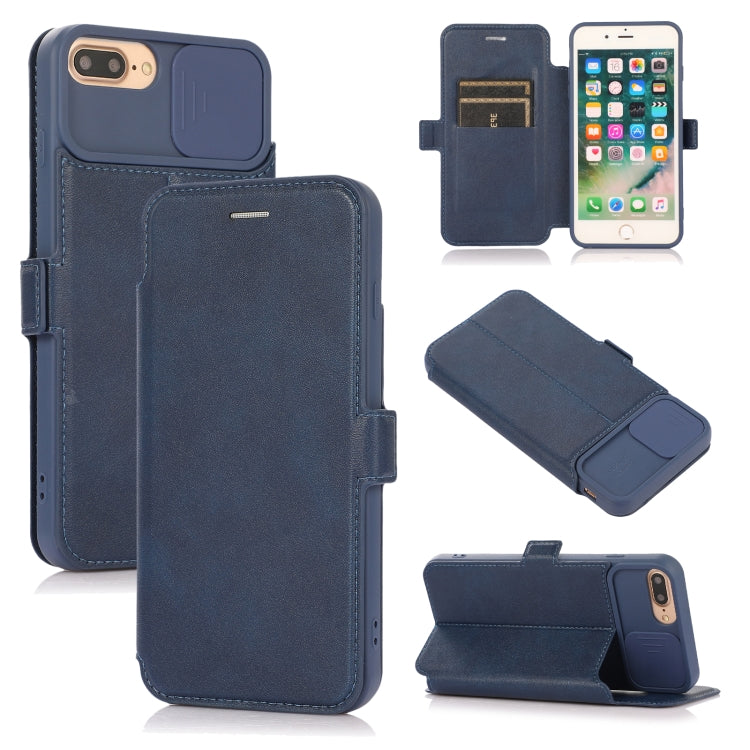 Push Window Double Buckle PU + Silicone Horizontal Flip Leather Case with Holder & Card Slot