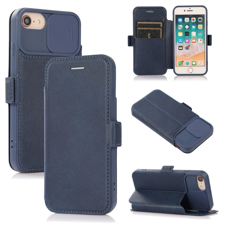 Push Window Double Buckle PU + Silicone Horizontal Flip Leather Case with Holder & Card Slot