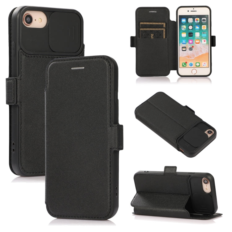 Push Window Double Buckle PU + Silicone Horizontal Flip Leather Case with Holder & Card Slot
