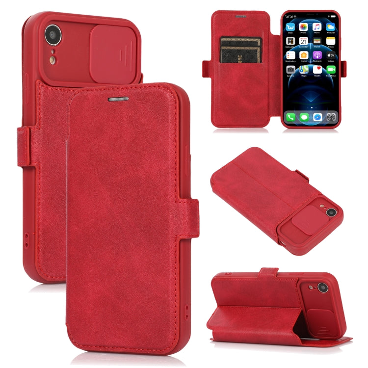 Push Window Double Buckle PU + Silicone Horizontal Flip Leather Case with Holder & Card Slot