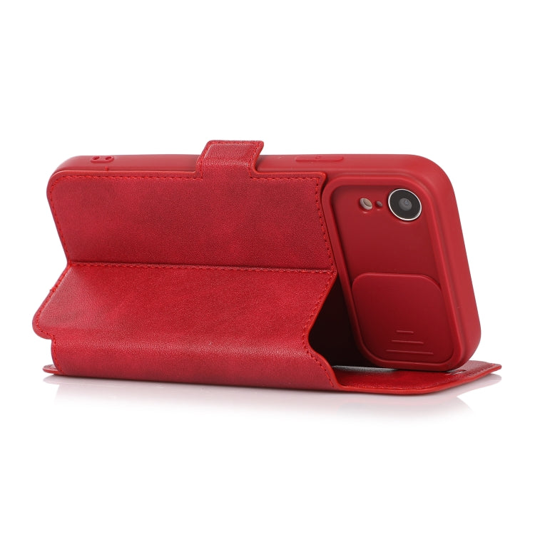 Push Window Double Buckle PU + Silicone Horizontal Flip Leather Case with Holder & Card Slot
