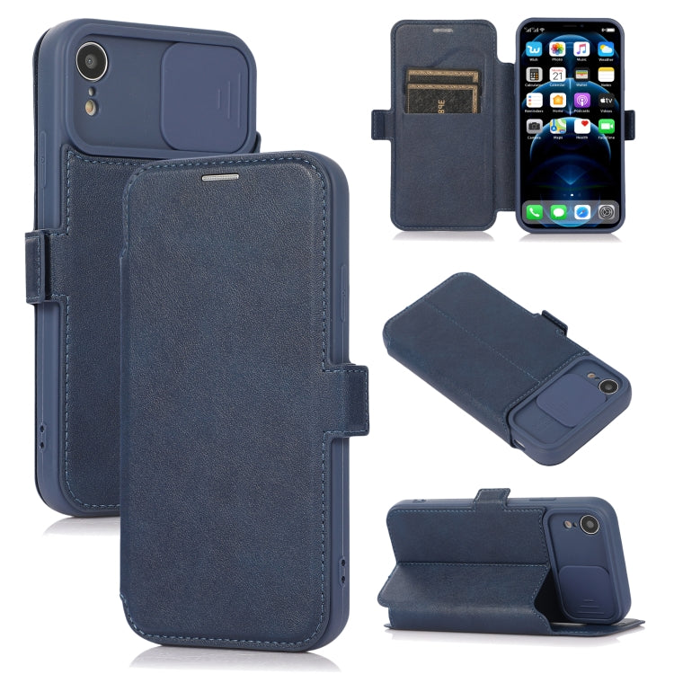 Push Window Double Buckle PU + Silicone Horizontal Flip Leather Case with Holder & Card Slot