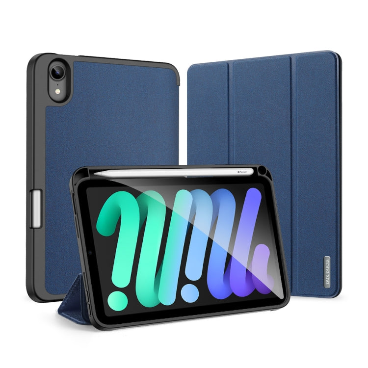 DUX DUCIS Domo Series Horizontal Flip Magnetic TPU + PU Leather Case with Three-folding Holder & Pen Slot, For iPad mini 7 / mini 6