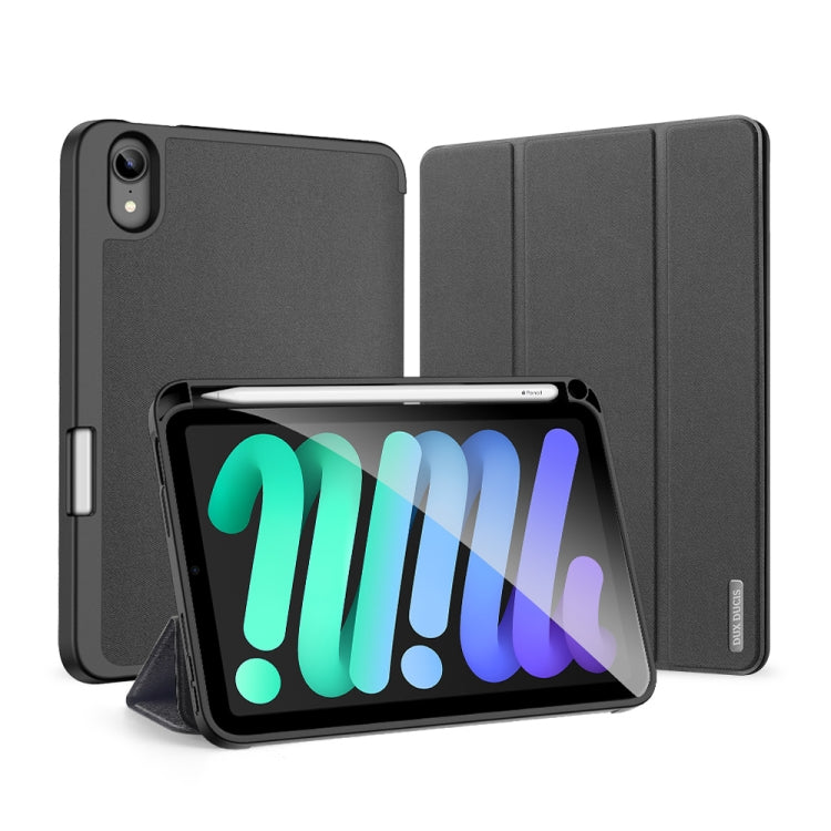 DUX DUCIS Domo Series Horizontal Flip Magnetic TPU + PU Leather Case with Three-folding Holder & Pen Slot, For iPad mini 7 / mini 6