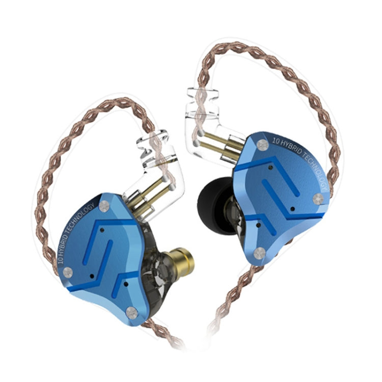 KZ ZS10 Pro 10-unit Ring Iron Gaming In-ear Wired Earphone,, ZS10 Pro Mic Version(Diamond Blue), ZS10 Pro Standard Version(Black), ZS10 Pro Standard Version(Blue), ZS10 Pro Standard Version(Streamer Blue), ZS10 Pro Standard Version(Glare Gold)         ...