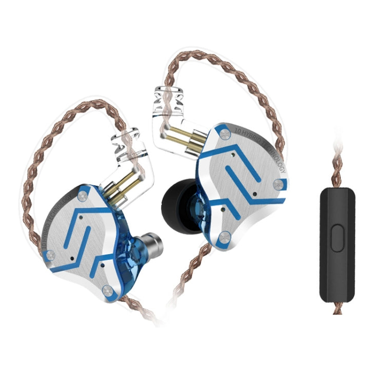 KZ ZS10 Pro 10-unit Ring Iron Gaming In-ear Wired Earphone,, ZS10 Pro Mic Version(Streamer Blue), ZS10 Pro Mic Version(Glare Gold), ZS10 Pro Mic Version(Purple), ZS10 Pro Mic Version(Diamond Blue), ZS10 Pro Standard Version(Black)����������������������...