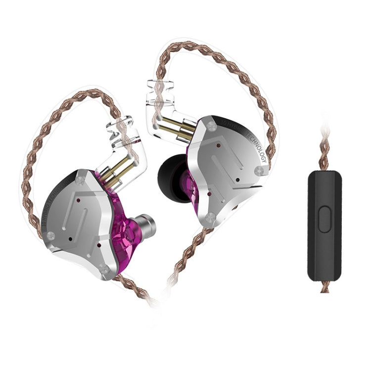 KZ ZS10 Pro 10-unit Ring Iron Gaming In-ear Wired Earphone,, ZS10 Pro Mic Version(Streamer Blue), ZS10 Pro Mic Version(Glare Gold), ZS10 Pro Mic Version(Purple), ZS10 Pro Mic Version(Diamond Blue), ZS10 Pro Standard Version(Black)����������������������...