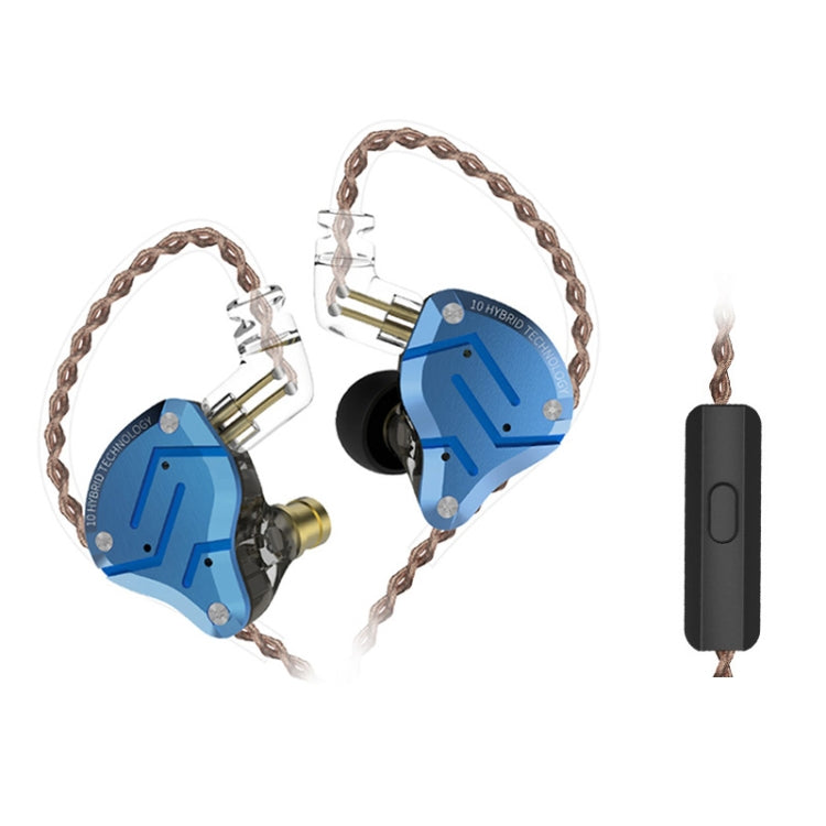 KZ ZS10 Pro 10-unit Ring Iron Gaming In-ear Wired Earphone,, ZS10 Pro Mic Version(Streamer Blue), ZS10 Pro Mic Version(Glare Gold), ZS10 Pro Mic Version(Purple), ZS10 Pro Mic Version(Diamond Blue), ZS10 Pro Standard Version(Black)����������������������...