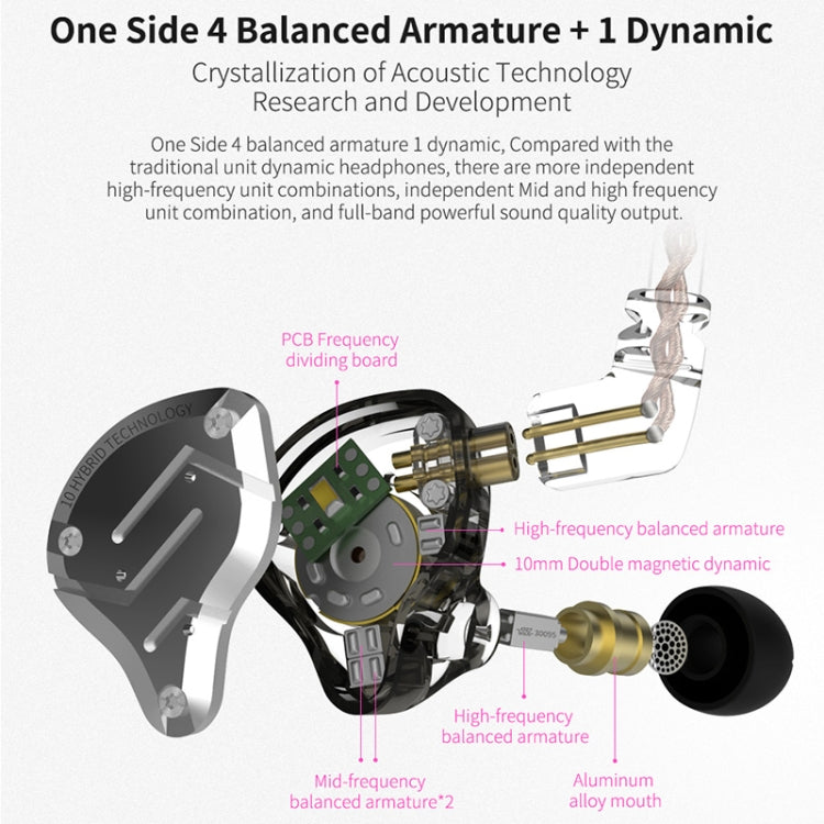 KZ ZS10 Pro 10-unit Ring Iron Gaming In-ear Wired Earphone,, ZS10 Pro Mic Version(Black), ZS10 Pro Standard Version(Diamond Blue), ZS10 Pro Mic Version(Blue), ZS10 Pro Mic Version(Streamer Blue), ZS10 Pro Mic Version(Glare Gold)                        ...